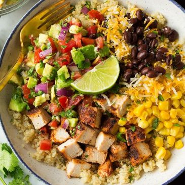 mexican food, recipe, burrito bowl, healthy burrito bowl, healthy grains, clean eating, whole 30, low carb